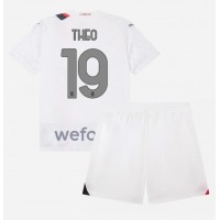 Camisa de time de futebol AC Milan Theo Hernandez #19 Replicas 2º Equipamento Infantil 2023-24 Manga Curta (+ Calças curtas)